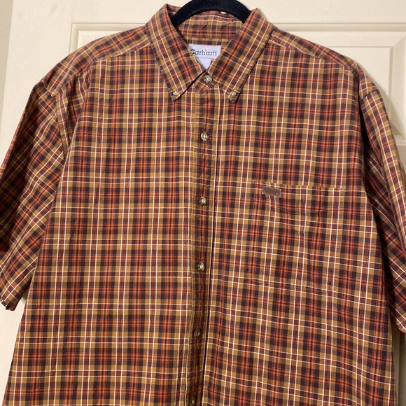 CARHARTT Shirt Men X large Rust Plaid
Short Sleeve Plaid‎ Button Up 100%
Cotton - Picture 2 of 12